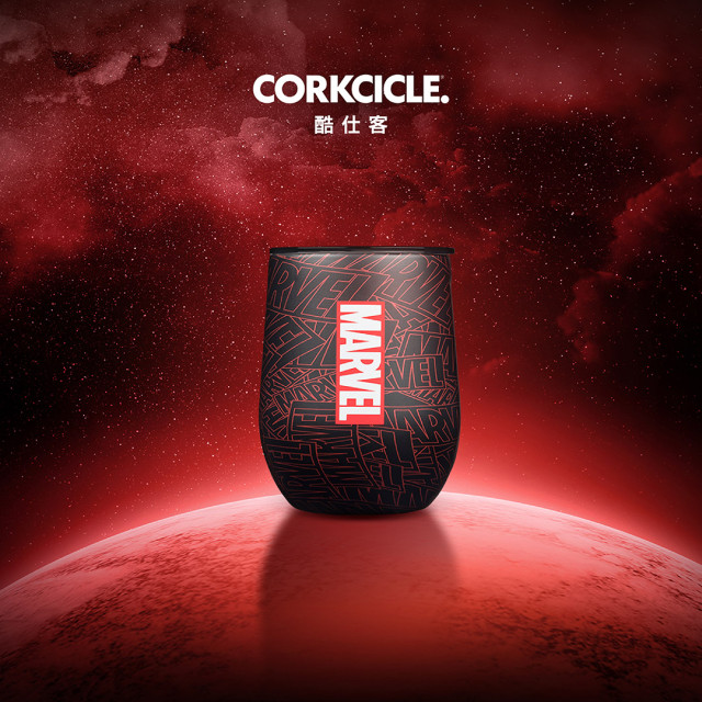 CORKCICLE 三層真空啜飲杯 355ML-漫威LOGO聯名款